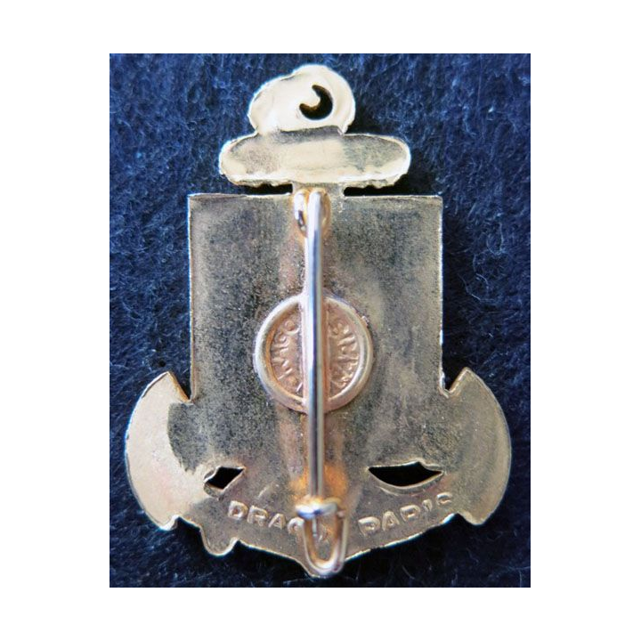 COMMANDO FRANCOIS : insigne de béret de commando François (Réserve) de fabrication Drago Paris