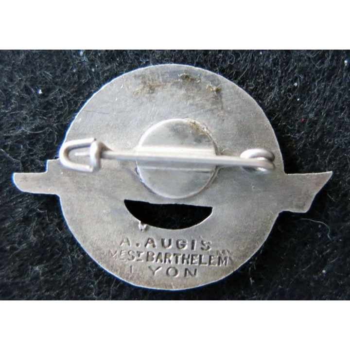 COMMANDANT DELAGE : Aviso Dragueur Commandant Delage  fabrication Augis Lyon en émail