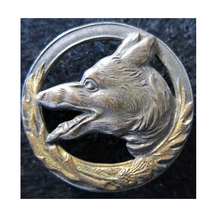 167° RIF : insigne métallique du 167° régiment d''infanterie de forteresse 34 mm embouti