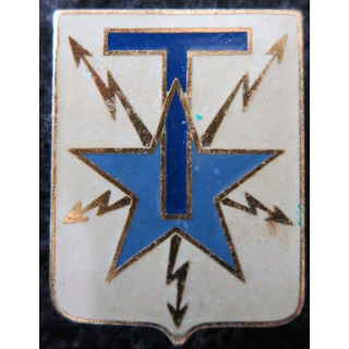 TRANS : insigne de Transmetteur isolé de fabrication Drago Paris 36 mm