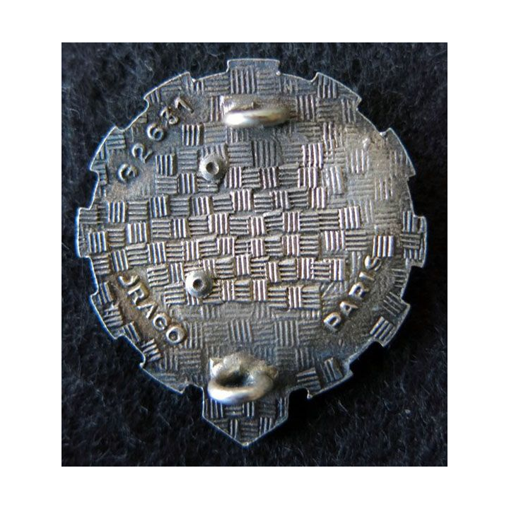 511° RT : insigne métallique du 511° régiment du train de fabrication Drago Paris G. 2631 en relief vert foncé