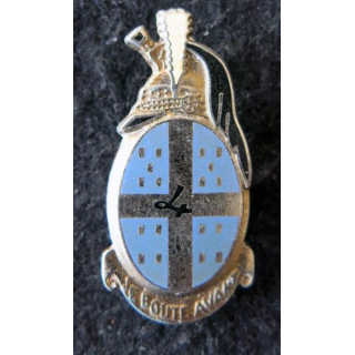 4° RD : insigne métallique du 4° régiment de dragons de fabrication Drago Paris G. 2166