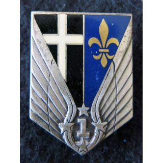 1° RHC : insigne du 1° régiment d'hélicoptères de combat de fabrication Drago G. 2265 dos guilloché