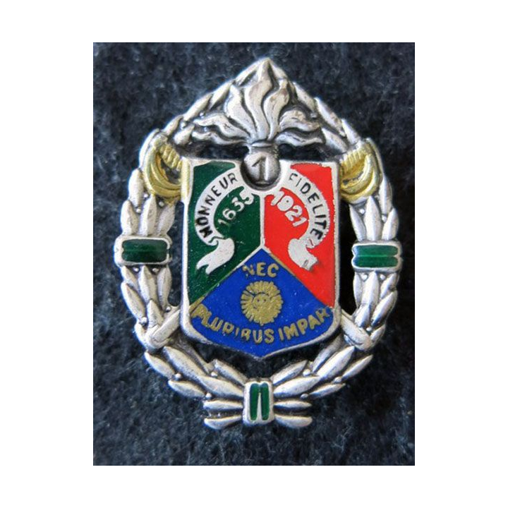 1° REC : insigne métallique du 1° régiment étranger de cavalerie de fabrication Drago Paris