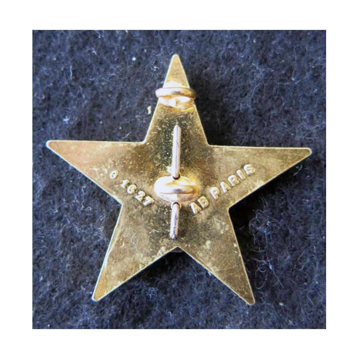 1° RSM : insigne métallique du 1° régiment de spahis marocains de fabrication AB Paris G. 1627 email