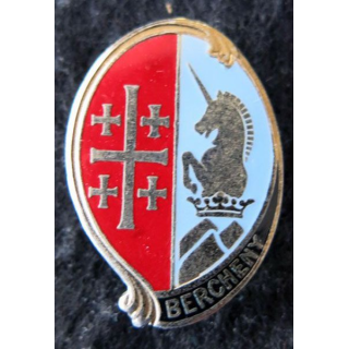 1° RHP : insigne métallique du 1° régiment de hussards parachutistes de fabrication Drago Paris H. 295