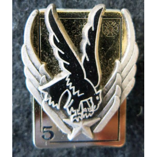 5° RHC : insigne métallique du 5° régiment d'hélicoptères de combat type 2 de fabrication Drago G. 2863