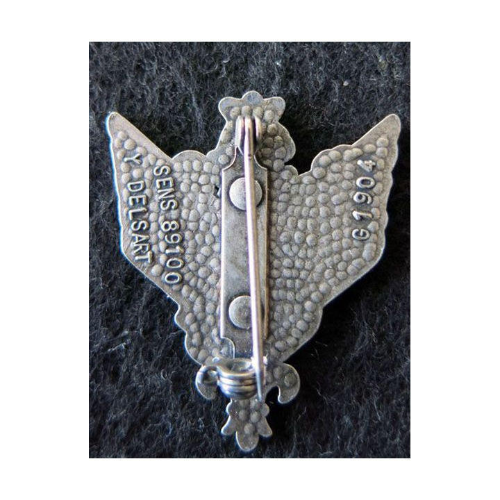 6° RHC : insigne métallique du 6° régiment d'hélicoptères de combat de fabrication Delsart G. 1904