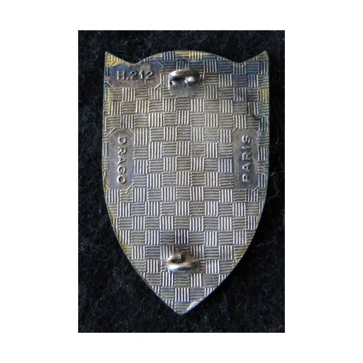 5° RG : insigne du 5° régiment du génie en émail de fabrication Drago H. 212 en émail