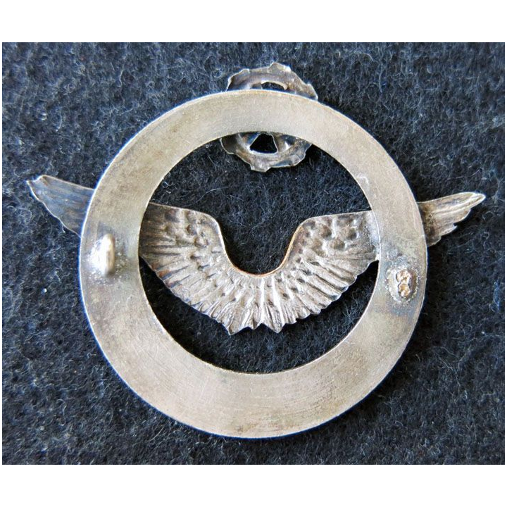 ARMÉE AIR : insigne métallique Brevet de Pilote de Ballon Dirigeable 46 mm