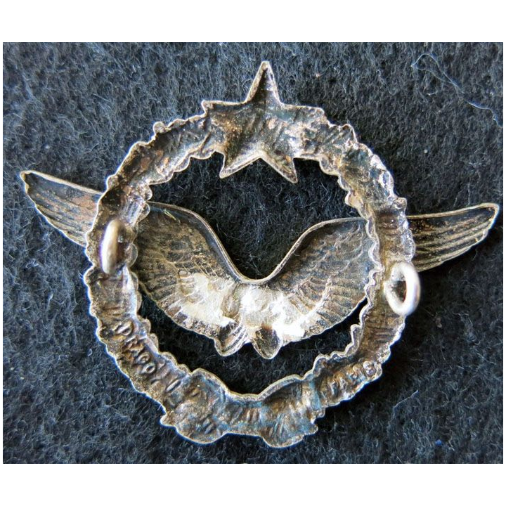 ARMÉE AIR : insigne métallique Brevet de Pilote d'avion Drago Paris 43 mm