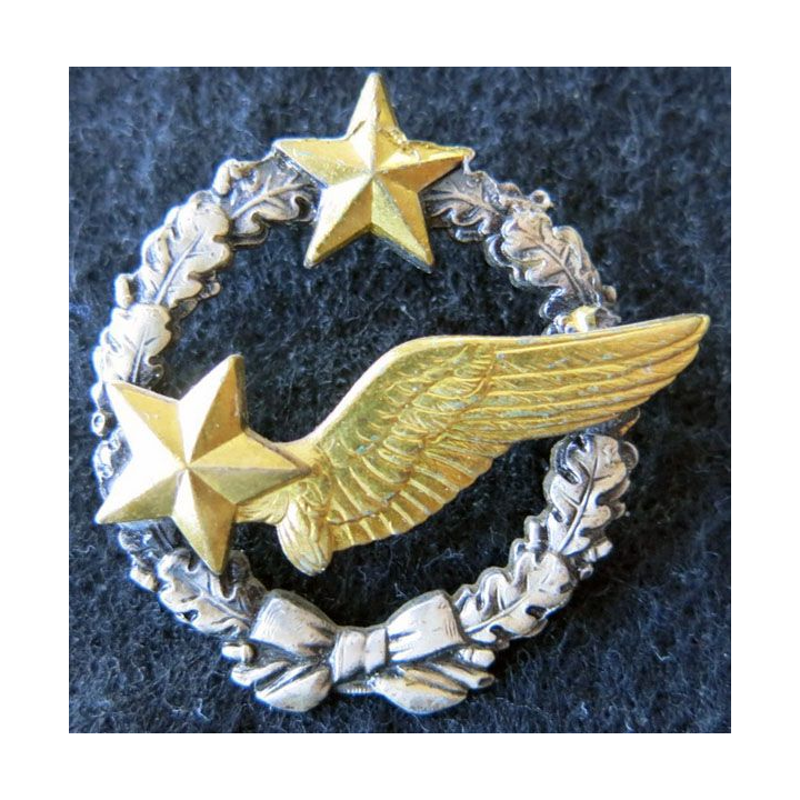 ARMÉE AIR : insigne métallique Brevet d'élève pilote d'avion (actuel) Drago Paris 43 mm