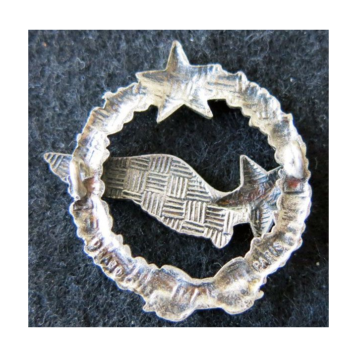ARMÉE AIR : insigne métallique Brevet d'élève pilote d'avion (actuel) Drago Paris 43 mm