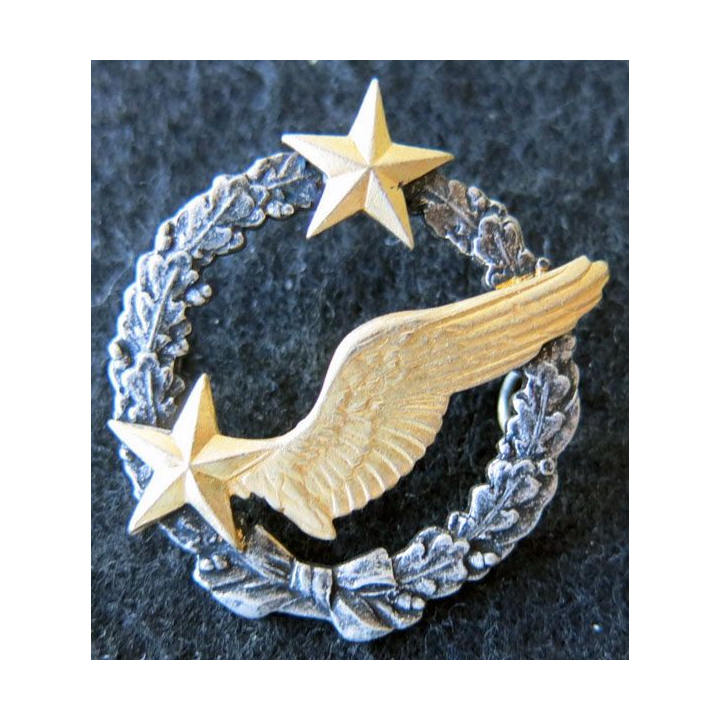 ARMÉE AIR : insigne métallique brevet d'élève pilote d'avion (actuel) sans fabricant 43 mm