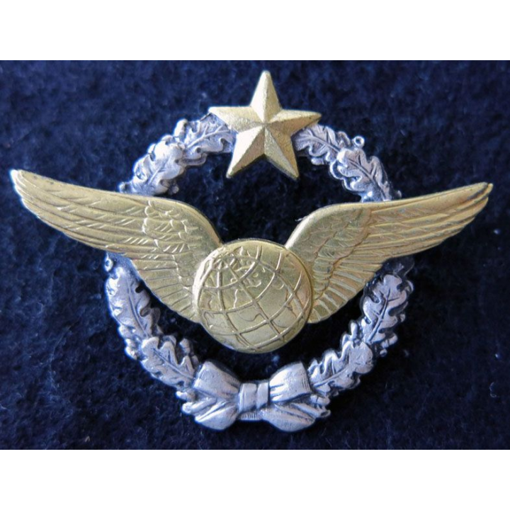 ARMÉE AIR : insigne métallique brevet de navigateur Drago Paris 43 mm