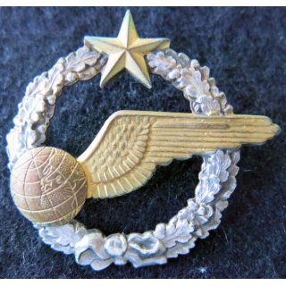 ARMÉE AIR : insigne métallique brevet d'élève navigateur 43 mm