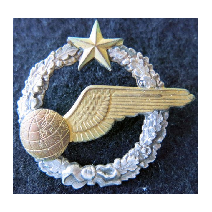 ARMÉE AIR : insigne métallique brevet d'élève navigateur 43 mm