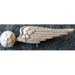 ARMEE AIR : Ancien insigne de coiffure de mitrailleur troupe de l'armée de l'air 1928