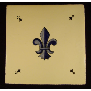 DESSOUS DE PLAT HB HENRIOT FLEUR DE LYS RÉFÉRENCE F.715 D.205