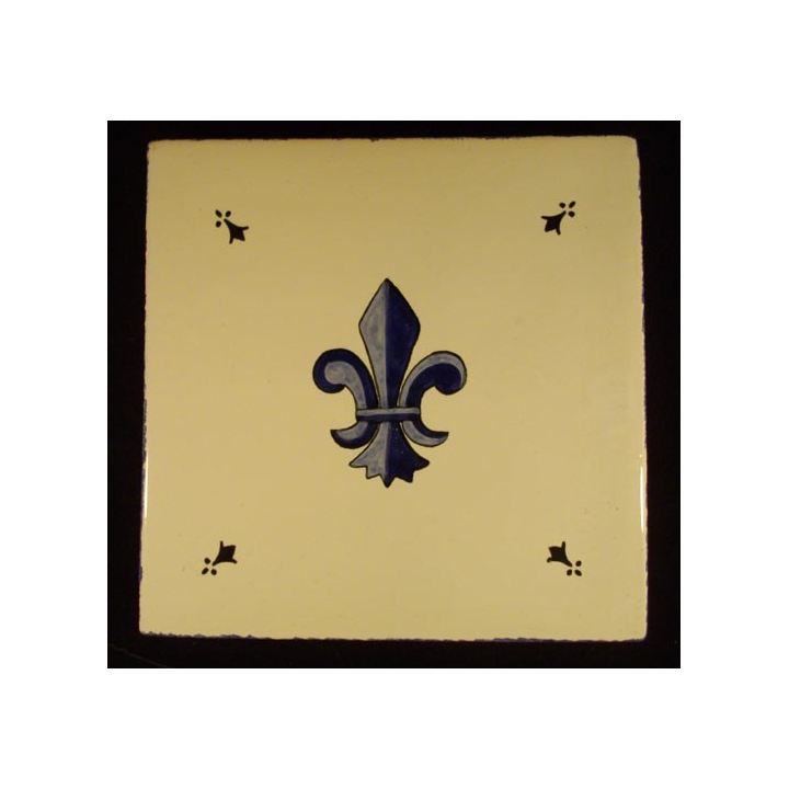 DESSOUS DE PLAT HB HENRIOT FLEUR DE LYS RÉFÉRENCE F.715 D.205
