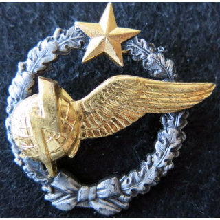 ARMÉE AIR : insigne métallique brevet d'élève radio navigateur Drago Romainville 43 mm