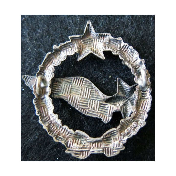 ARMÉE AIR : insigne métallique brevet d'élève pilote d'avion (actuel) Drago Paris 43 mm
