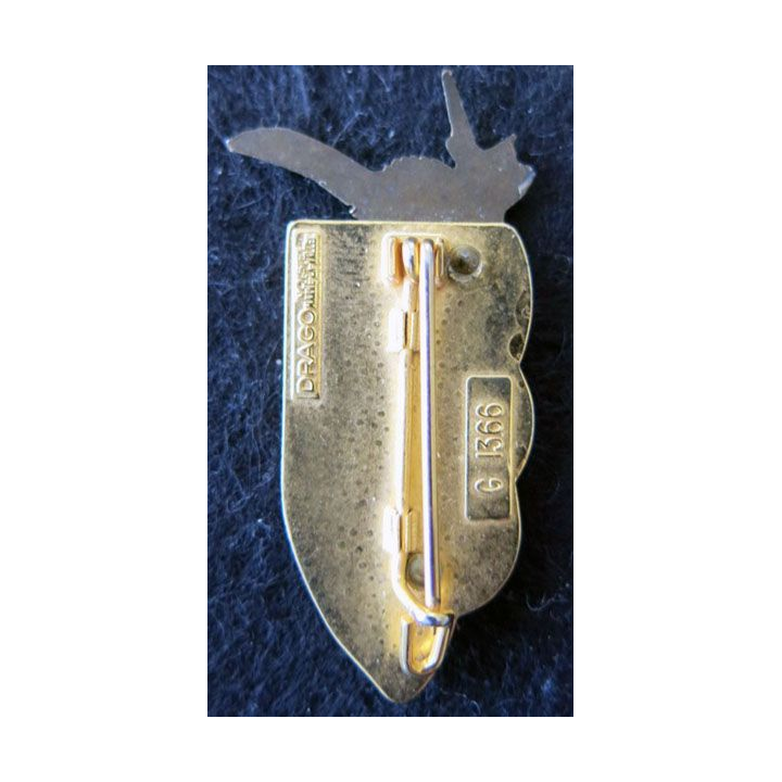 9° RCP : Insigne métallique du 9° régiment de chasseurs parachutiste de fabrication Drago G. 1366