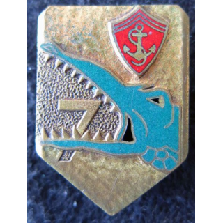7° RAC : 7° régiment d'artillerie coloniale de fabrication Drago Paris H. 191 en émail