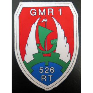 526° RT GMR 1 : insigne tissu plastifié du 526° régiment du train GMR