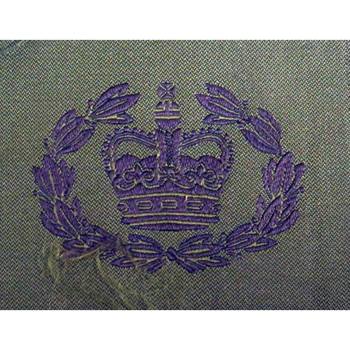 GB : insigne de grade basse visibilité d'adjudant de l'armée britannique