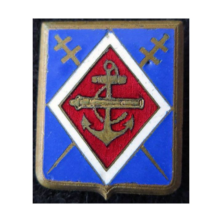 1° RAC : 1° régiment d'artillerie coloniale de fabrication Drago Paris en émail