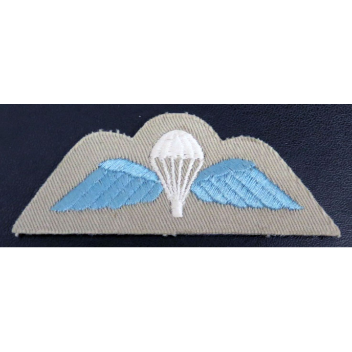 GB : insigne de brevet parachutiste anglais en tissu de largeur 10 cm