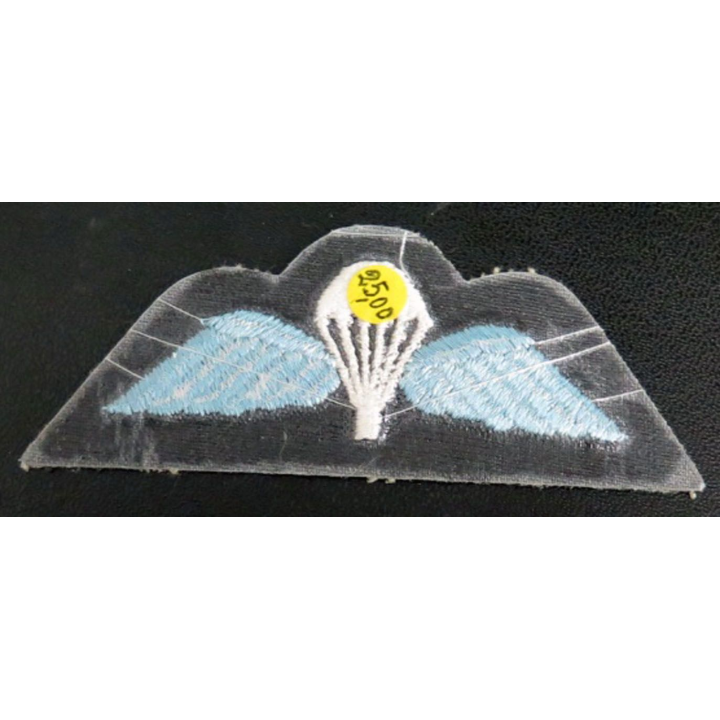 GB : insigne de brevet parachutiste anglais en tissu de largeur 10 cm