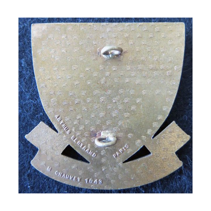 COMMANDO : insigne de béret des commandos Marine ABP type Chauvet 1943 dos vaguelé