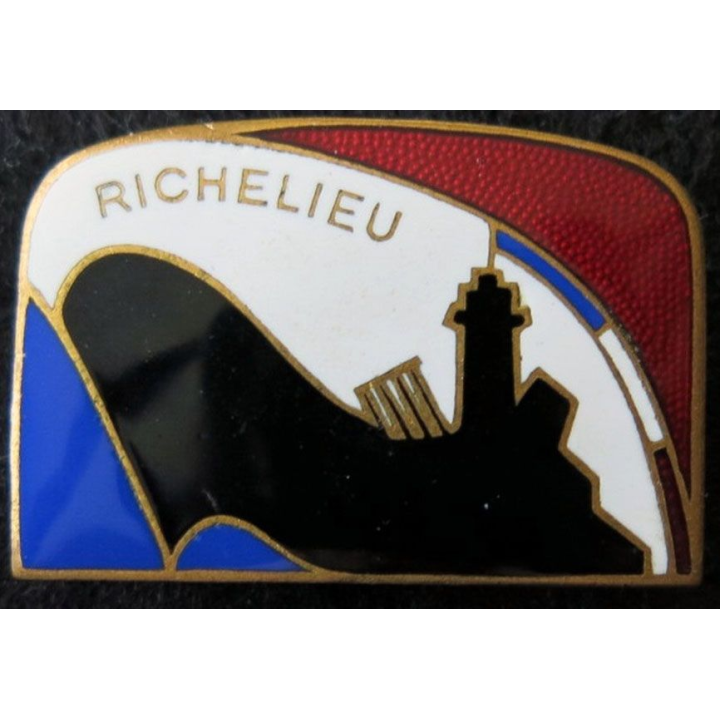 RICHELIEU : bâtiment de ligne Richelieu de fabrication Augis Lyon en émail