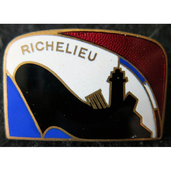RICHELIEU : bâtiment de ligne Richelieu de fabrication Augis Lyon en émail
