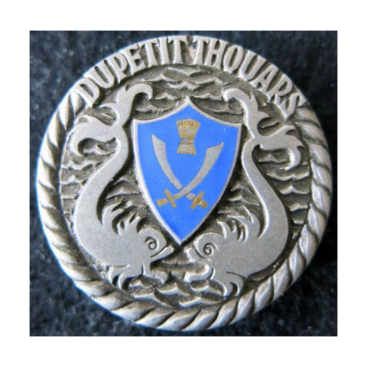 DUPETITt-THOUARS : insigne métallique de l'Escorteur d'escadre Dupetit-Thouars ABP en émail