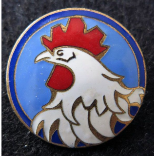 12° DI : Insigne métallique de la 12° division d'infanterie 1939 de fabrication Arthus Bertrand Paris déposé en émail