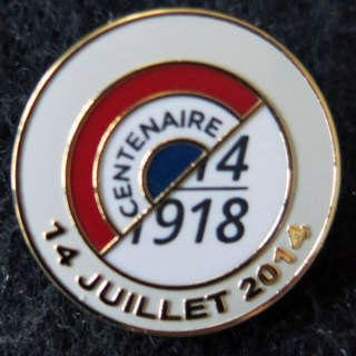 FRANCE : pin's du centenaire de la guerre de 1914-1918 de fabrication GLF