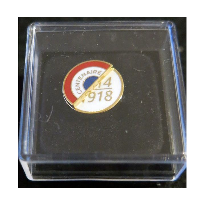 FRANCE : pin's du centenaire de la guerre de 1914-1918 de fabrication GLF 13 mm en boite
