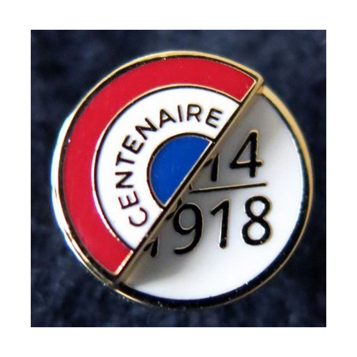 FRANCE : pin's du centenaire de la guerre de 1914-1918 de fabrication GLF 13 mm en boite