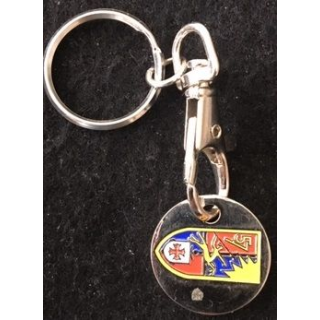 57° RA : porte clefs jeton de caddie du 57° régiment d'artillerie