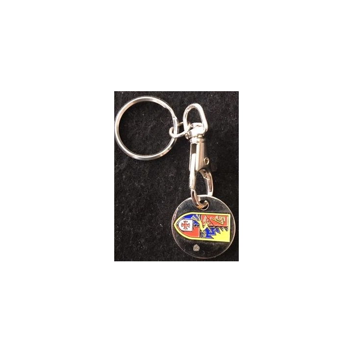 57° RA : porte clefs jeton de caddie du 57° régiment d'artillerie