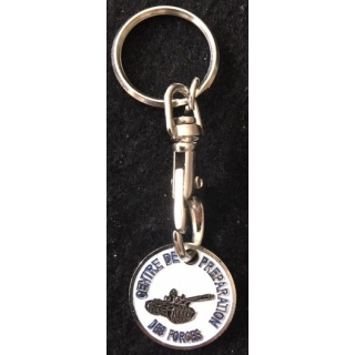 CPF MAILLY : porte clefs jeton de caddie du centre de préparation des forces de Mailly