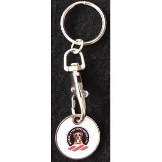 KLEBER : porte clefs jeton de caddie des pneus Kléber