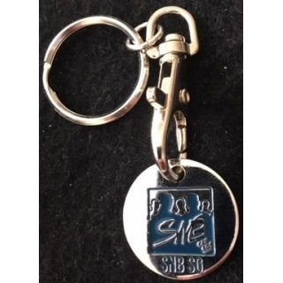 SNB SG : porte clefs jeton de caddie du Syndicat national de la Banque Société Générale