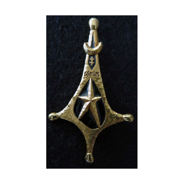 SAHARA : groupe saharien mixte du METLILI Drago Paris G. 1859 en émail