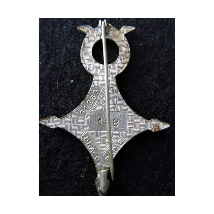 SAHARA : compagnie saharienne portée du DJEBEL AMOUR Drago Paris G. 1269 en émail N° 148