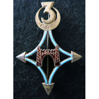 SAHARA : 3° compagnie saharienne d'infanterie ADRAR Drago Paris G. 1554 en émail