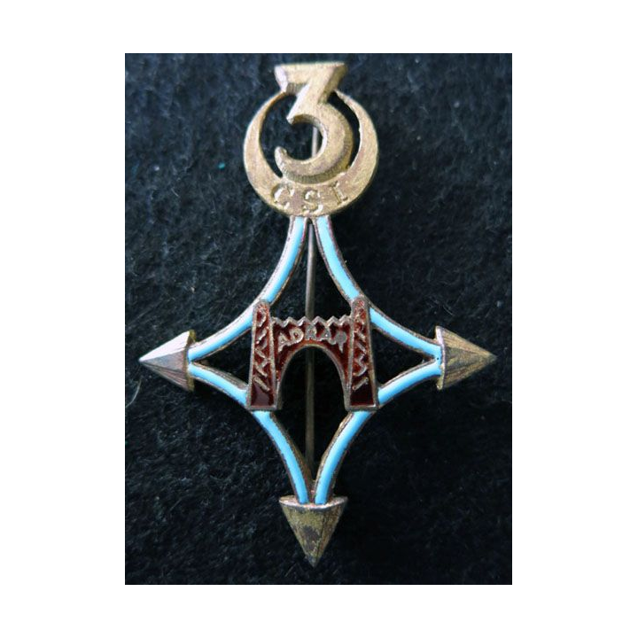 SAHARA : 3° compagnie saharienne d'infanterie ADRAR Drago Paris G. 1554 en émail